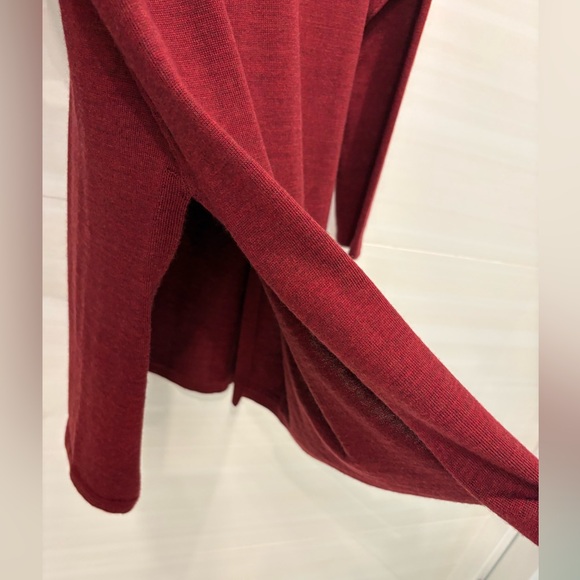 Eileen Fisher Rich Red Knit Top - Picture 3 of 6